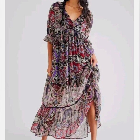 sachin and babi light blue dress Nigel Preston Free Peoplefloating Angel Chiffon Maxi Dress Review